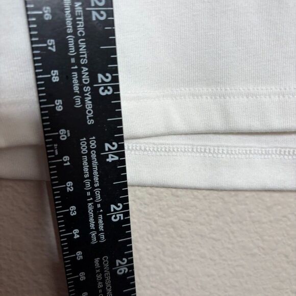 Gap T-Shirt Women's Medium Modern Tee Puff Sleeve Eyelet Boho Tie Casual NWT - Picture 6 of 9